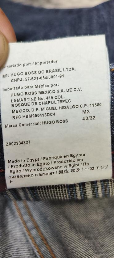 Kişi geyimləri: Cins şalvar, Hugo Boss, 2XL — 10