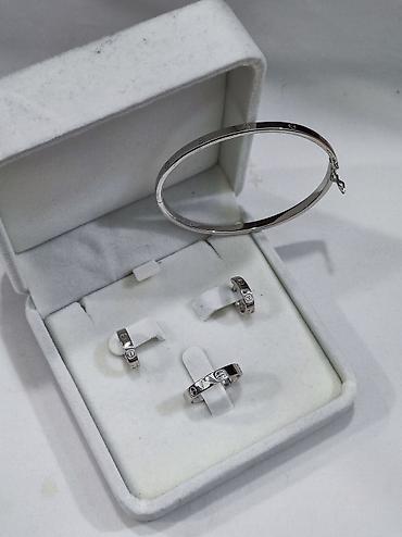 Серебряные наборы украшений: Серебряный Набор+ браслет Карьтие Дизайн Италия Серебро 925 пробы — 4