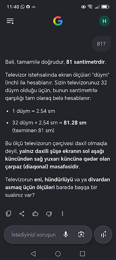 Televizorlar: Samsung LE32C450 LCD televizor - Ekran diaqonalı: 32 düym (təxminən — 3