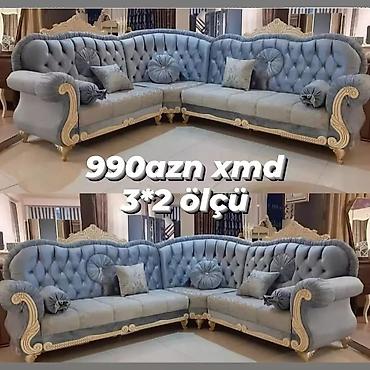 delloro mebel divanlar: Künc divan dəsti – klassik üslub - Ölçü: 3 x 2 m (künc konstruksiya) — 1