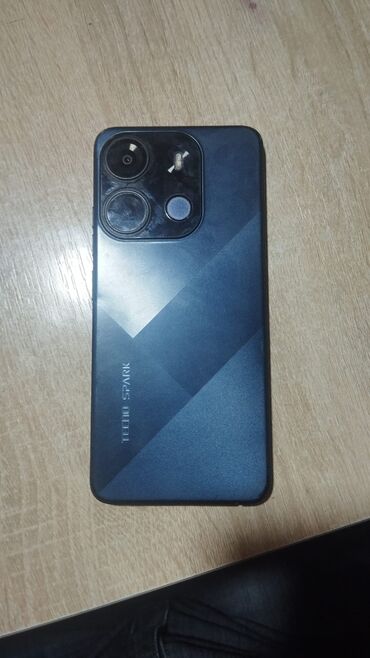 Автоэлектроника: Tecno Spark, цвет - Синий, Отпечаток пальца