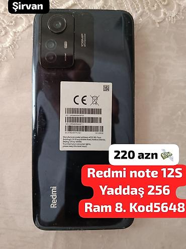 av to hdm: Redmi Note 12S, 256 GB, rəng - Qara — 1