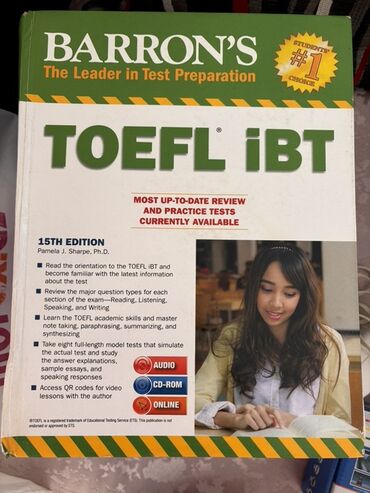 тгдк русский язык 11 класс ответы: TOEFL iBT imtahanına hazırlaşmaq üçün nəzərdə tutulmuş Barron's test