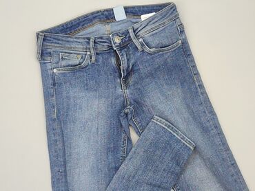 spodnie dzianinowe prążkowane: Jeans for women, H&M, L (EU 40)