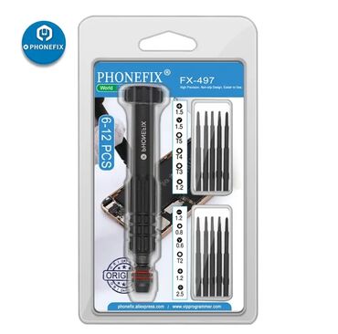 Отвертки: Профессиональная отвертка с насадками 12 в 1 PHONEFIX FX-497 для — 4