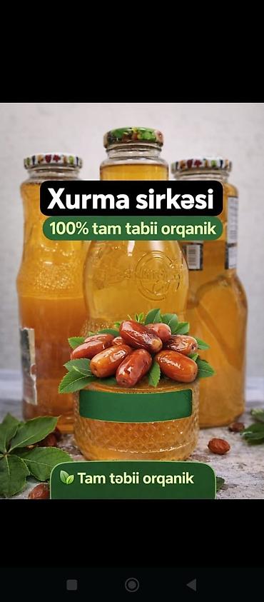мед: Xurma sirkəsi – 100% tam təbii, orqanik Mədinə xurma sirkəsi (xurma — 1