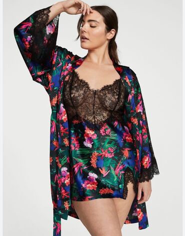 Пижамы: Пижама, Сатин, США, XS — 2