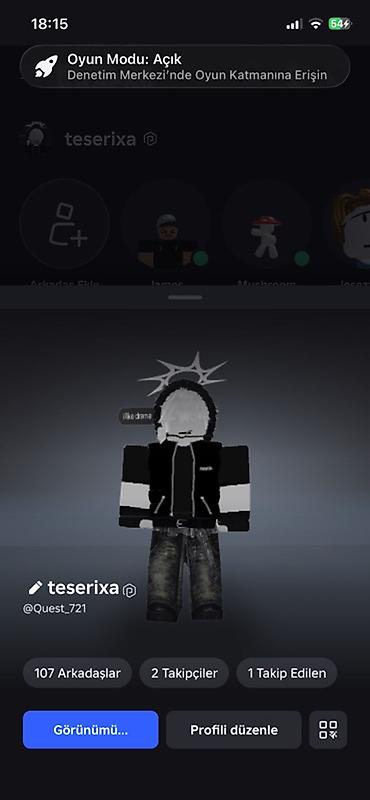televizor temiri: Roblox avatar dizaynı – qara-ağ temalı, tam paket - Platforma: Roblox — 1