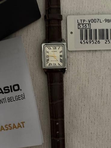 Aksesuarlar: CASIO qadın qol saatı – LTP-V007L-9BUDF yenidir, heç geyinməyib — 3