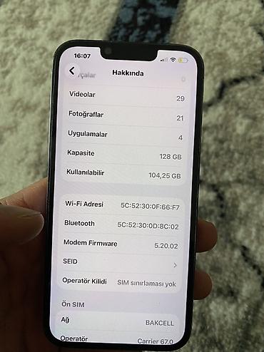 Apple iPhone: IPhone 13 Pro, 128 GB, Blue Titanium, Face ID, Zəmanət — 9