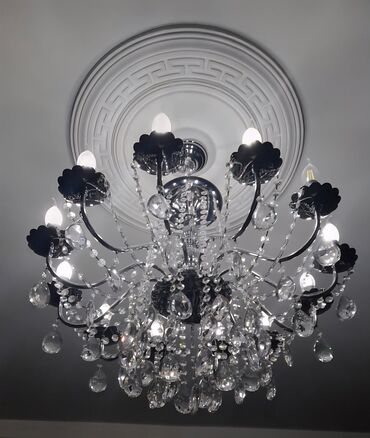 Çilçıraqlar: Çılçıraq, 10 və daha çox lampa, Xrustal