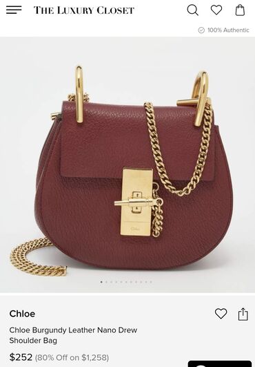 Torbe: Torba za rame, Chloé, Materijal: Koža — 11