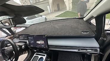 aion v plus: Алькантара Накидка на панель JAC, цвет - Черный, Новый, Платная доставка, Самовывоз — 2
