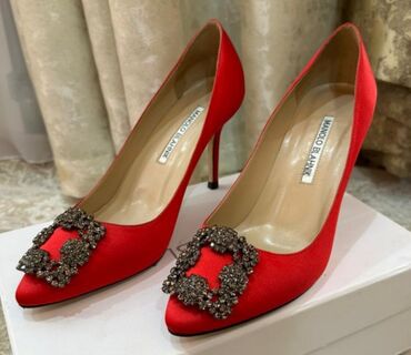 вечерние шикарные туфли: Туфли 38, цвет - Красный