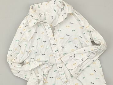 kurtki przejściowe chłopięce: Shirt 4-5 years, condition - Good, pattern - Print, color - White