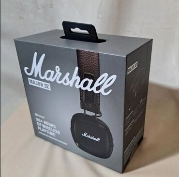 беспроводные накладные наушники: Marshall Major IV — легендарный звук и свобода без проводов! 🎧 🔊