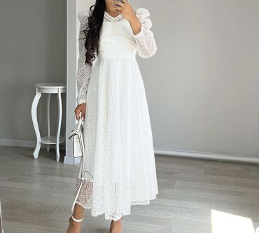 белое красивое платье: Күнүмдүк көйнөк