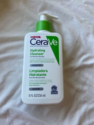 Косметика: Увлажняющий очищающий крем-гель CeraVe Hydrating cleanser эффективно