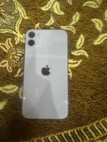 айфон адаптер: IPhone 11, Б/у, 128 ГБ, Старлайт, Чехол, 100 %
