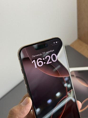 ok mobile: IPhone 16 Pro, Б/у, 256 ГБ, Desert Titanium, Защитное стекло, Чехол, Кабель, 92 % — 4