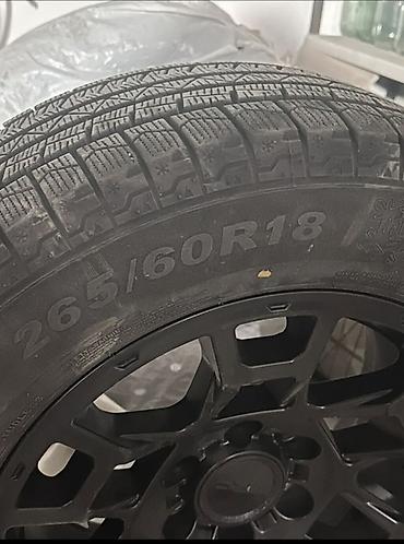 Шиналар жана дисктер: Дөңгөлөктөр монтажда 265 / 60 / R 18, Кыш, Колдонулган, Комплект, Жол тандабастар (АТ/МТ), Куйма, тешиктери - 6 — 2