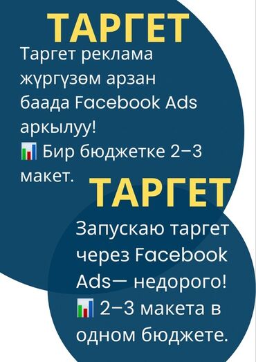 реклама в социальных сетях: Facebook, Таргеттик жарнаманы жөндөө