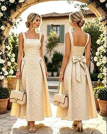 nine west baletanke: Elegantna midi koktel/večernja haljina sa romantičnim detaljima Vel — 3