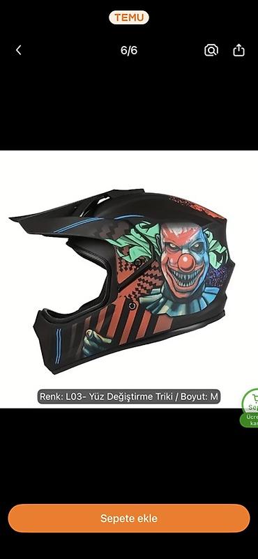 kardan 07: Motokros/Dirt Bike tam üz örtüklü dəbilqə – L03 “Yüz Dəyişdirmə Triki” — 1