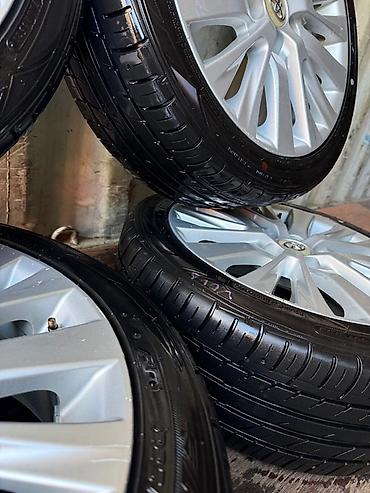 45: Колеса в сборе 225 / 45 / R 18, Лето, Б/у, Комплект, Легковые, Литые, отверстий - 5 — 2