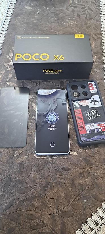 nintendo switch qiymeti: Poco X6, 256 GB, rəng - Ağ, Barmaq izi — 2
