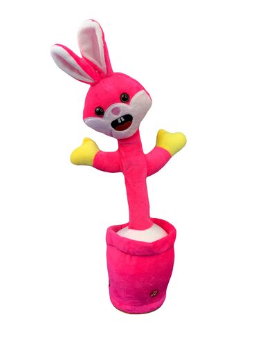 музыкальные мягкие игрушки: Танцующий заяц (повторяет слова, есть около 20песен) [ акция 50% ] -