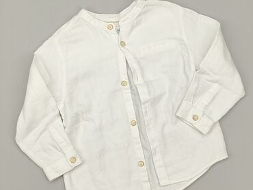 biała koszula taliowana: Shirt 2-3 years, condition - Very good, pattern - Monochromatic, color - White