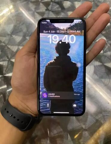 iphone x arxa şüşə qiyməti: IPhone Xs, 64 GB, Qara, Barmaq izi, Face ID