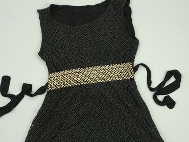 czarna krótka sukienki: Dress, S (EU 36), condition - Good