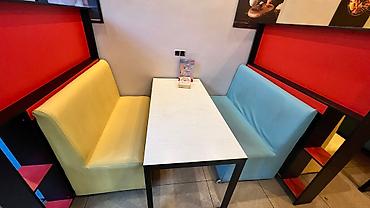 study table: Кухонный стол и стул, Б/у, Самовывоз, цвет - Синий — 4