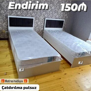 Taburetlər: Yeni, Təknəfərlik çarpayı, Matras ilə
