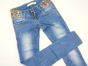 ogrodniczki damskie jeans: Jeansy damskie, XS