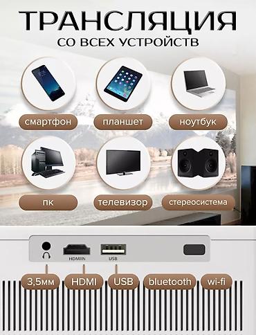 Проекторы: Умный 4K мини-проектор для дома и офиса Акция! Низкие цены! Качество — 3