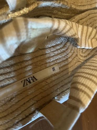 bağlı sandallar: Zara, Ölçü: 39, rəng - Bej, Yeni — 2