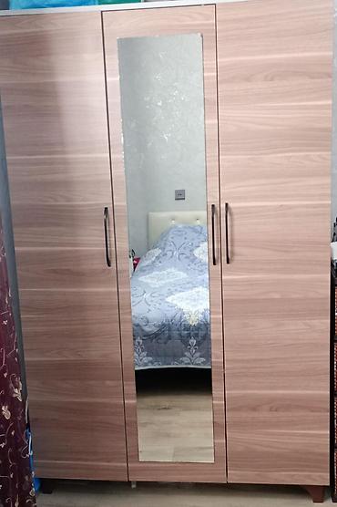 2el dolablar: İşlənmiş, 3 qapılı, Güzgülü, Qəhvəyi, Açılan, Düz dolab — 1