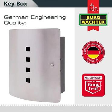forma ideale barski set: Burg Wächter Key Box Quad – zidna kutija za ključeve - Moderan front — 3