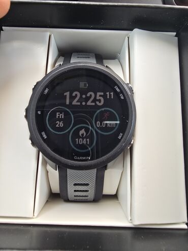Garmin: Garmin Forerunner 245 (чёрный, идеальное состояние, с коробкой) 42.3mm