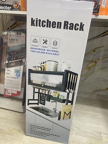 Этажерки для кухни: Настольная надмойочная полка-органайзер Kitchen Rack - Одноярусная — 2