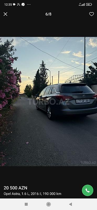opel astra qiyməti: Opel Astra: 1.6 l | 2016 il 190000 km Universal — 4