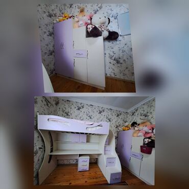 Masa və oturacaq dəstləri: Dolab + carpayi 250 azn tek tek de satilir dolab 100 carpayi 150 🏡