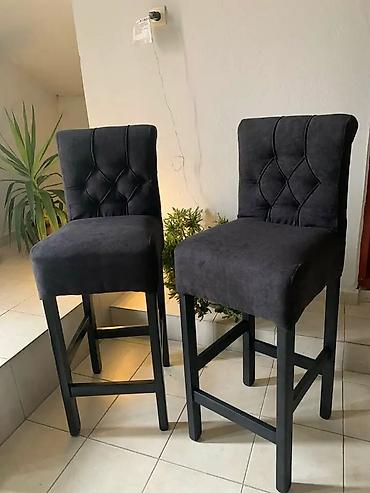 Stolice: Barske stolice sa naslonom – tapacirane - Model: visoke barske — 1