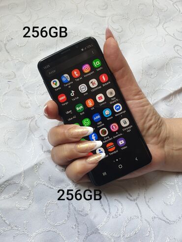 samsung s8 plus ekran qiymeti: Samsung Galaxy S9, 256 GB, rəng - Qara, Sensor, Barmaq izi, Simsiz şarj
