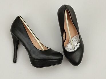 spódnice skora czarne: Flat shoes for women, 39, condition - Perfect