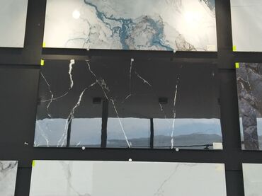 ağdağ üzlük: Premium keramika porselen plitəsi – qara mermer effekti - Rəng/üslub
