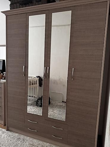 standing mirror: Спальный гарнитур: шкаф + комод с зеркалом - Материал: ЛДСП с — 2